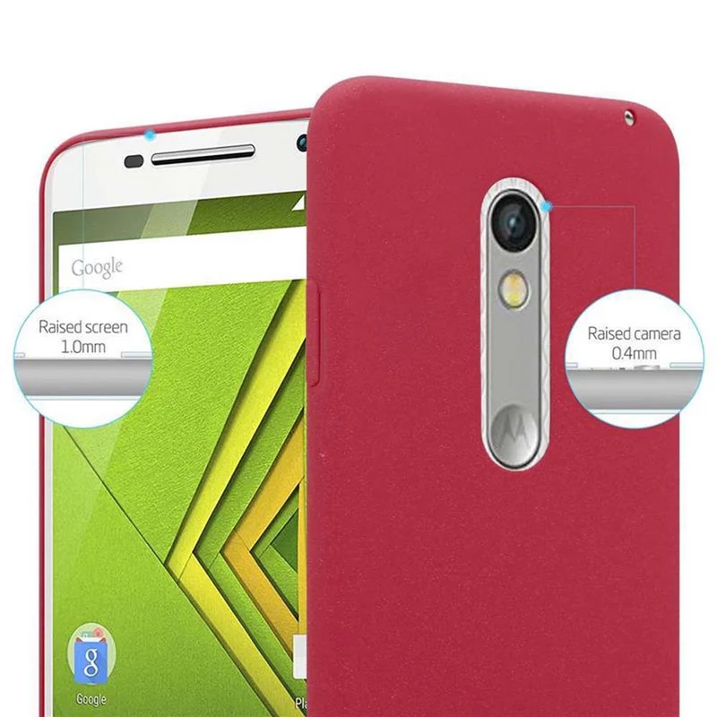 Cadorabo Hülle kompatibel mit Motorola MOTO X PLAY Hard Case Schutzhülle in Frosted Optik gegen Kratzer und Stöße