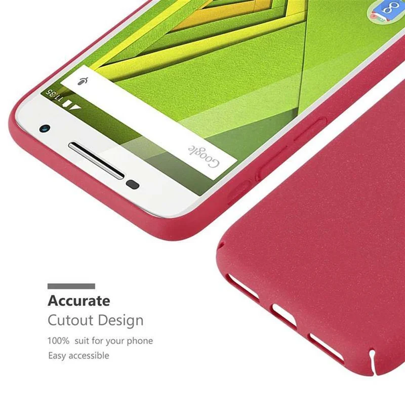 Cadorabo Hülle kompatibel mit Motorola MOTO X PLAY Hard Case Schutzhülle in Frosted Optik gegen Kratzer und Stöße