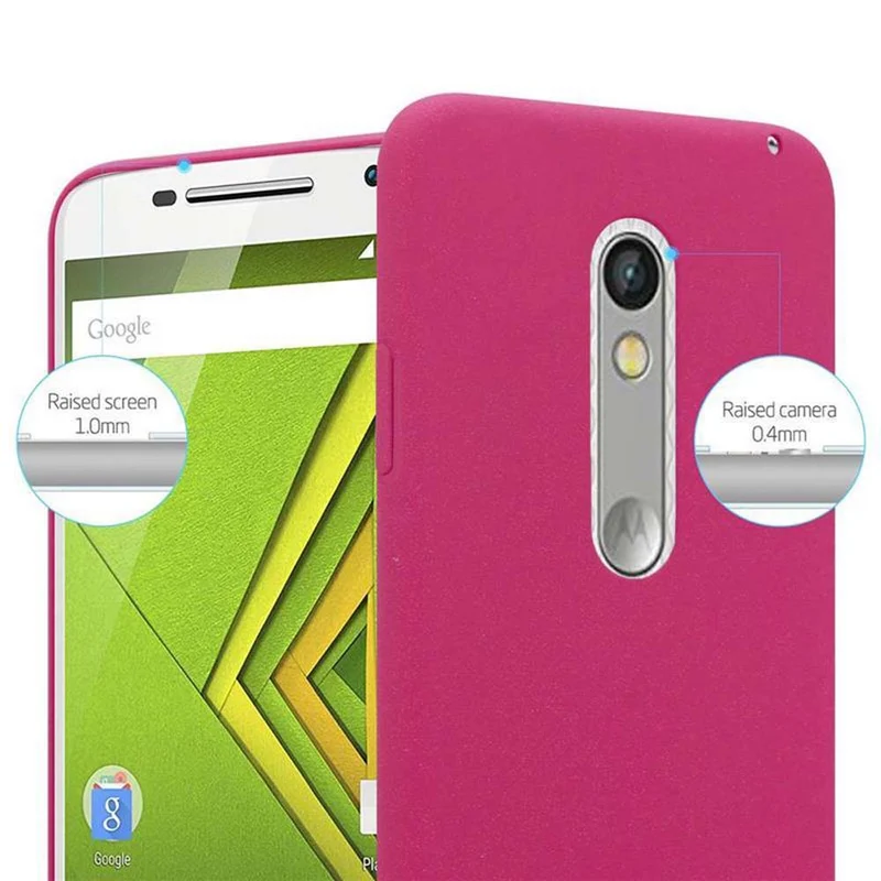 Cadorabo Hülle kompatibel mit Motorola MOTO X PLAY Hard Case Schutzhülle in Frosted Optik gegen Kratzer und Stöße