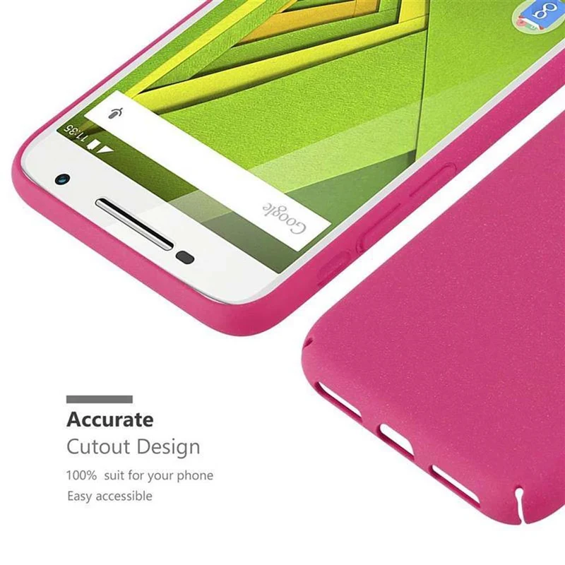 Cadorabo Hülle kompatibel mit Motorola MOTO X PLAY Hard Case Schutzhülle in Frosted Optik gegen Kratzer und Stöße