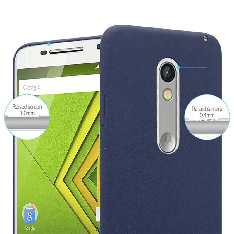 Cadorabo Hülle kompatibel mit Motorola MOTO X PLAY Hard Case Schutzhülle in Frosted Optik gegen Kratzer und Stöße