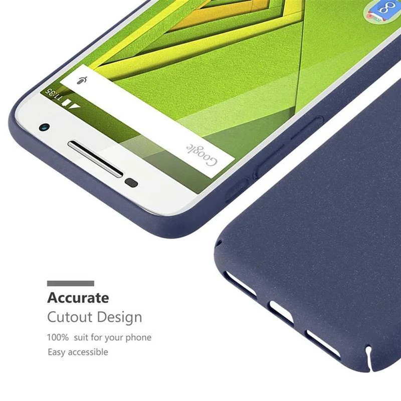 Cadorabo Hülle kompatibel mit Motorola MOTO X PLAY Hard Case Schutzhülle in Frosted Optik gegen Kratzer und Stöße