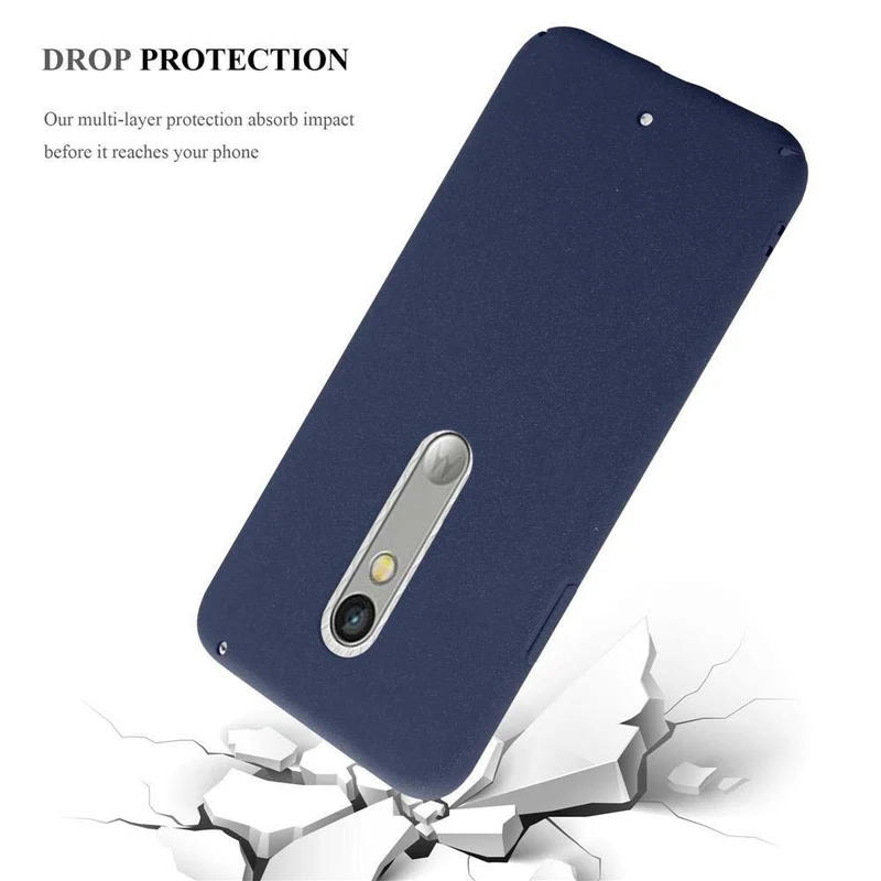 Cadorabo Hülle kompatibel mit Motorola MOTO X PLAY Hard Case Schutzhülle in Frosted Optik gegen Kratzer und Stöße
