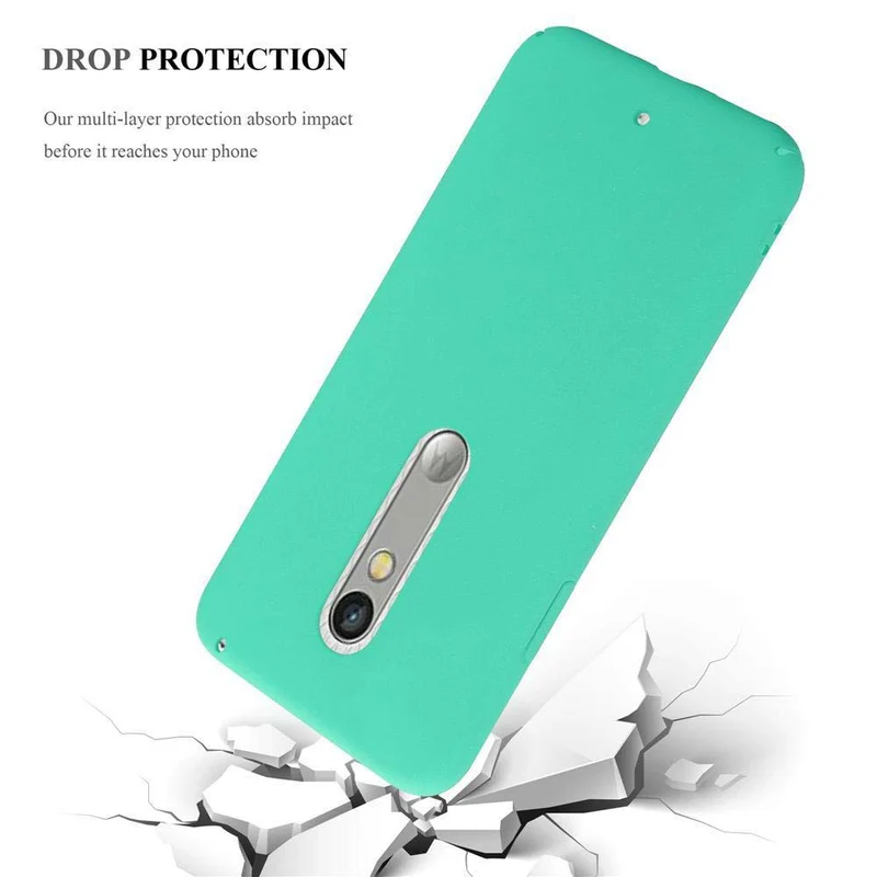 Cadorabo Hülle kompatibel mit Motorola MOTO X PLAY Hard Case Schutzhülle in Frosted Optik gegen Kratzer und Stöße