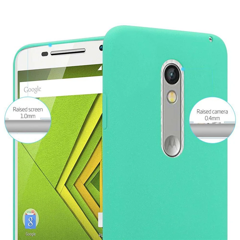 Cadorabo Hülle kompatibel mit Motorola MOTO X PLAY Hard Case Schutzhülle in Frosted Optik gegen Kratzer und Stöße