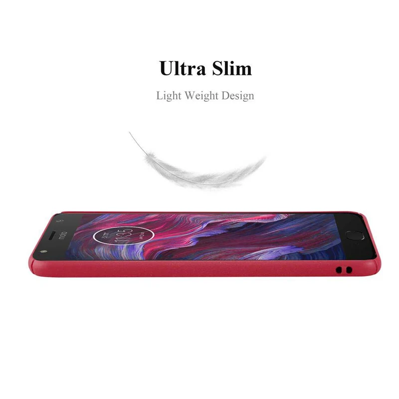 Cadorabo Hülle kompatibel mit Motorola MOTO X4 Hard Case Schutzhülle in Frosted Optik gegen Kratzer und Stöße