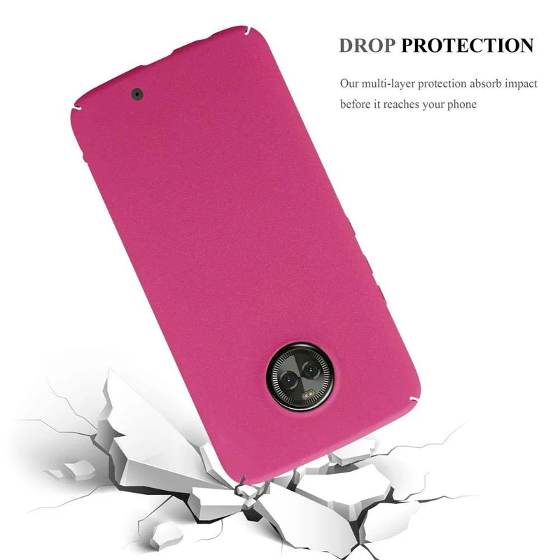 Cadorabo Hülle kompatibel mit Motorola MOTO X4 Hard Case Schutzhülle in Frosted Optik gegen Kratzer und Stöße