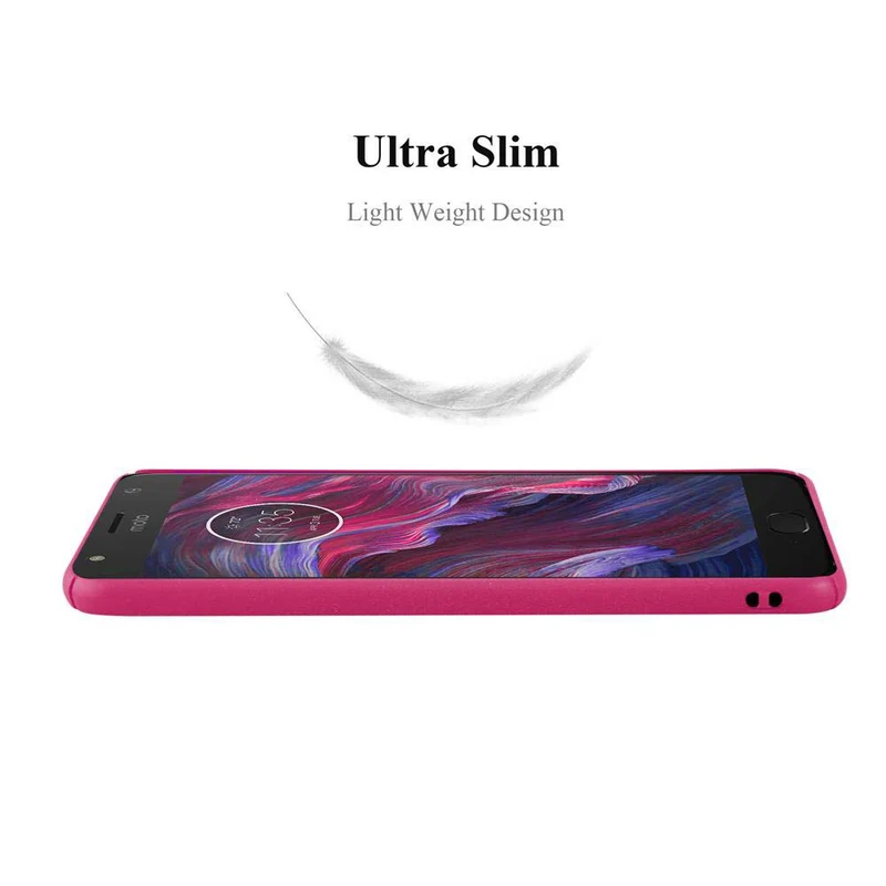 Cadorabo Hülle kompatibel mit Motorola MOTO X4 Hard Case Schutzhülle in Frosted Optik gegen Kratzer und Stöße