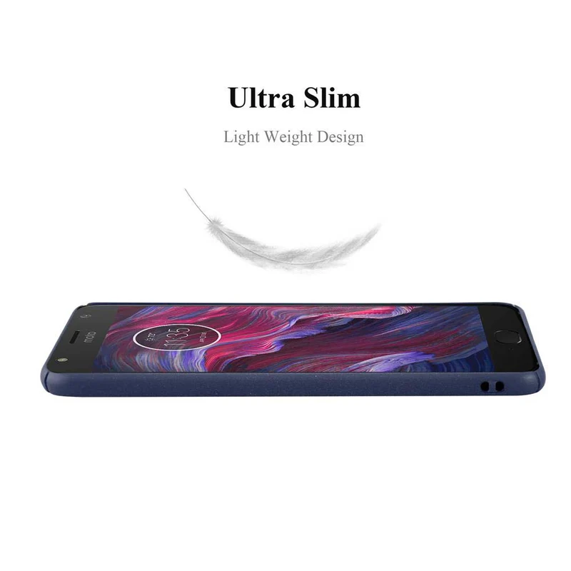 Cadorabo Hülle kompatibel mit Motorola MOTO X4 Hard Case Schutzhülle in Frosted Optik gegen Kratzer und Stöße