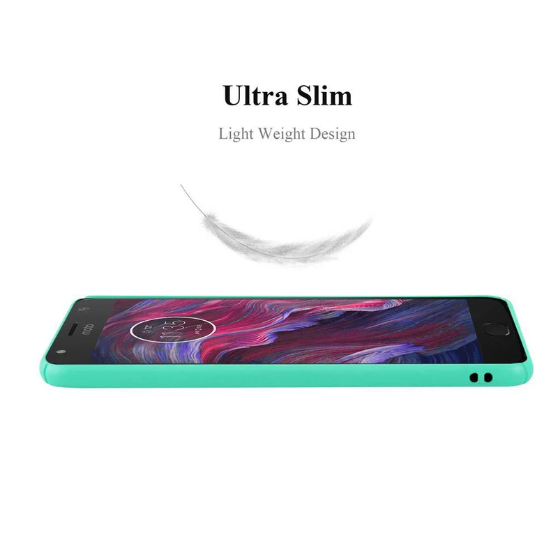 Cadorabo Hülle kompatibel mit Motorola MOTO X4 Hard Case Schutzhülle in Frosted Optik gegen Kratzer und Stöße