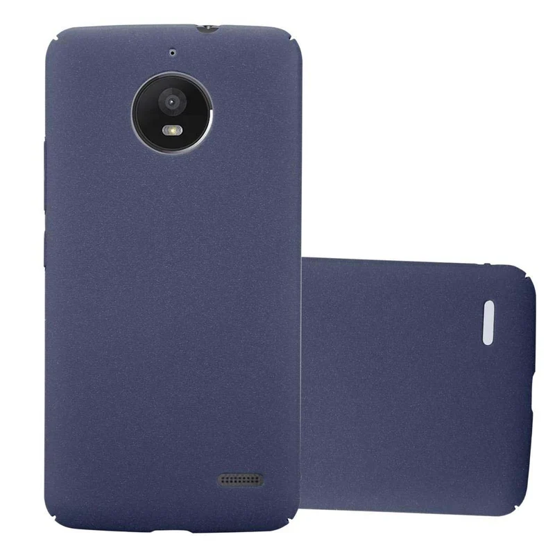 Cadorabo Hülle kompatibel mit Motorola MOTO E4 Hard Case Schutzhülle in Frosted Optik gegen Kratzer und Stöße