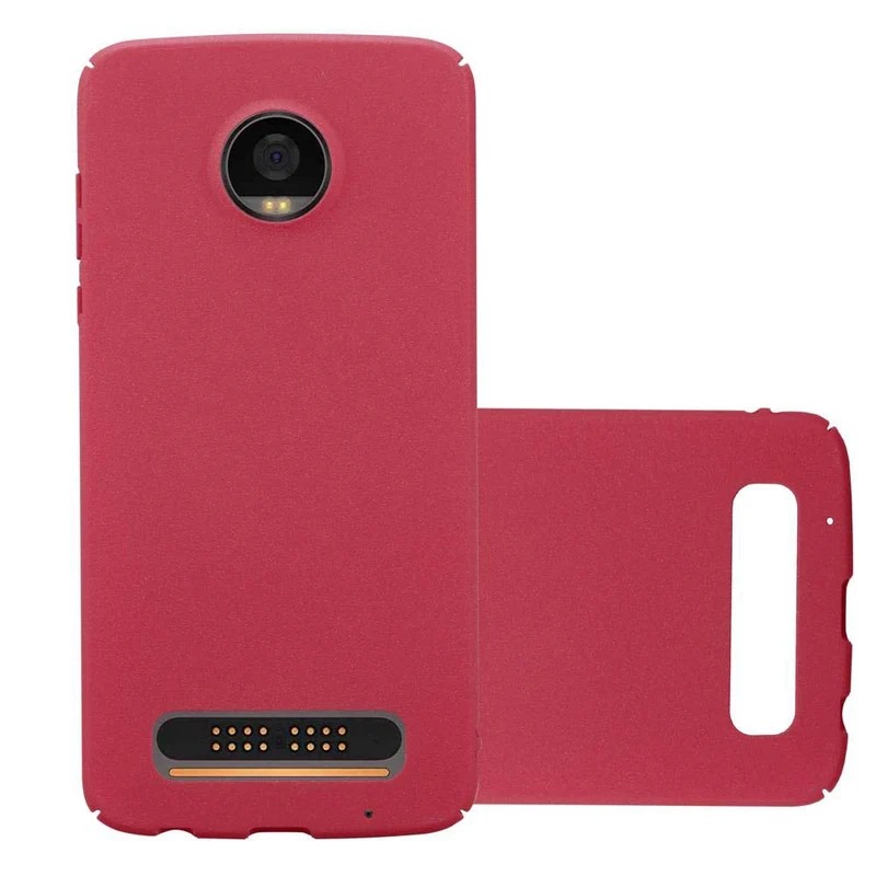 Cadorabo Hülle kompatibel mit Motorola MOTO Z2 PLAY / Z2 FORCE Hard Case Schutzhülle in Frosted Optik gegen Kratzer und Stöße