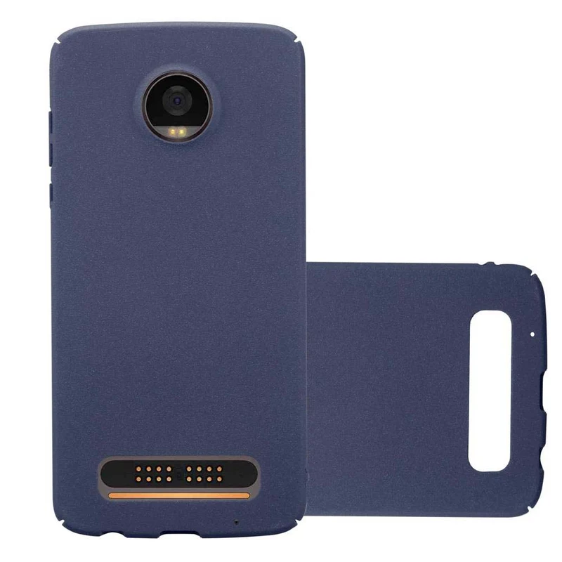 Cadorabo Hülle kompatibel mit Motorola MOTO Z2 PLAY / Z2 FORCE Hard Case Schutzhülle in Frosted Optik gegen Kratzer und Stöße