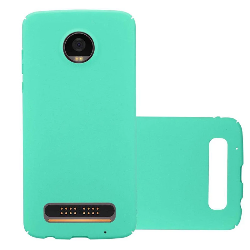 Cadorabo Hülle kompatibel mit Motorola MOTO Z2 PLAY / Z2 FORCE Hard Case Schutzhülle in Frosted Optik gegen Kratzer und Stöße