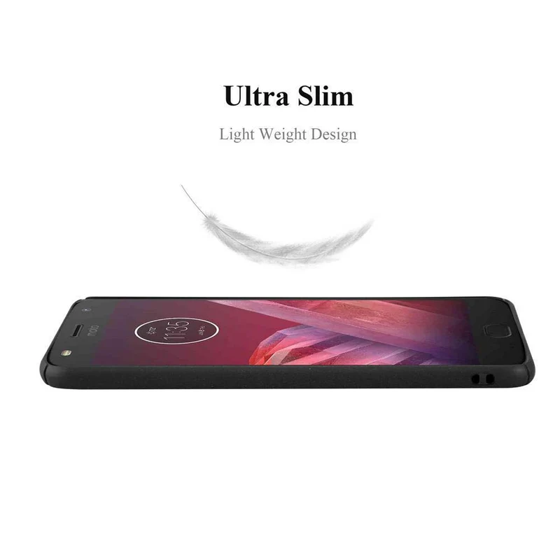 Cadorabo Hülle kompatibel mit Motorola MOTO Z2 PLAY / Z2 FORCE Hard Case Schutzhülle in Frosted Optik gegen Kratzer und Stöße