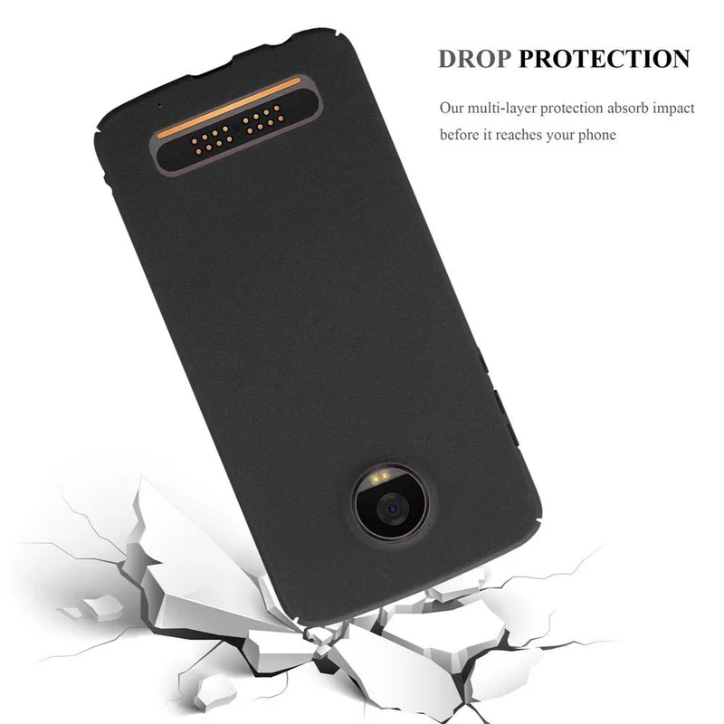 Cadorabo Hülle kompatibel mit Motorola MOTO Z2 PLAY / Z2 FORCE Hard Case Schutzhülle in Frosted Optik gegen Kratzer und Stöße