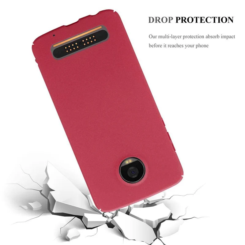 Cadorabo Hülle kompatibel mit Motorola MOTO Z2 PLAY / Z2 FORCE Hard Case Schutzhülle in Frosted Optik gegen Kratzer und Stöße