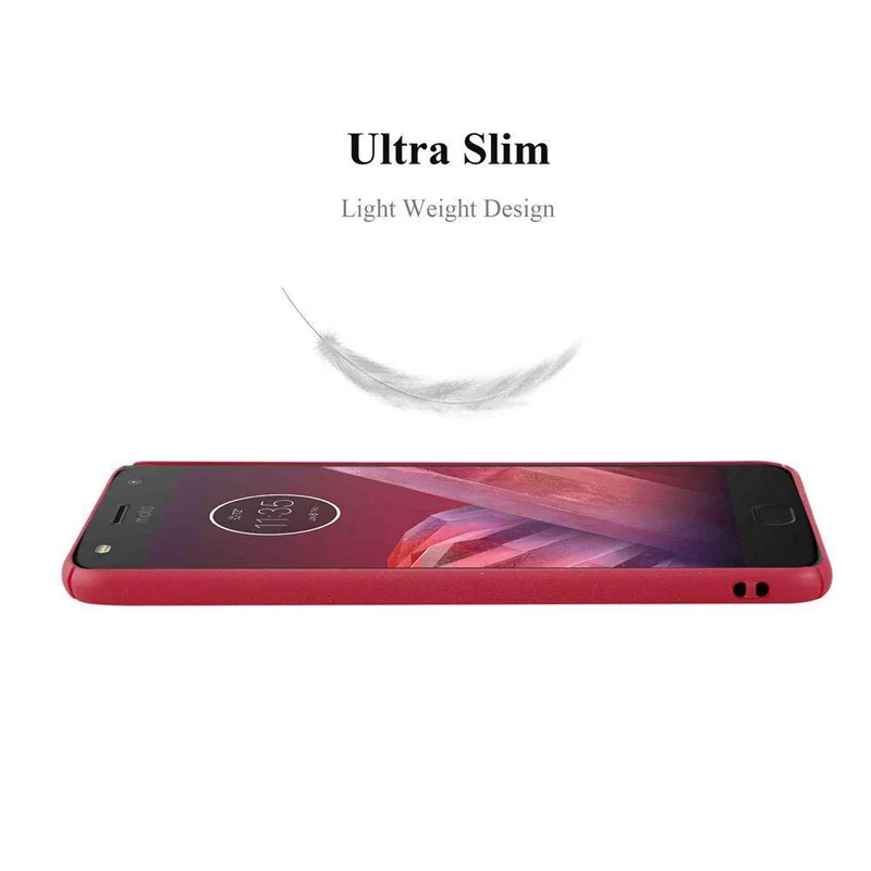 Cadorabo Hülle kompatibel mit Motorola MOTO Z2 PLAY / Z2 FORCE Hard Case Schutzhülle in Frosted Optik gegen Kratzer und Stöße