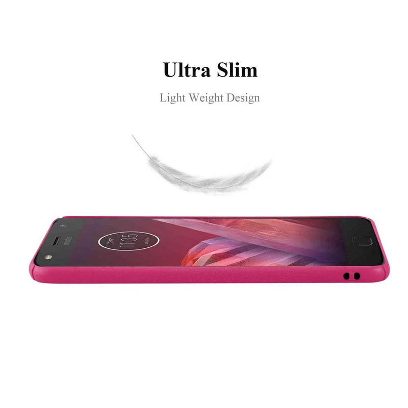 Cadorabo Hülle kompatibel mit Motorola MOTO Z2 PLAY / Z2 FORCE Hard Case Schutzhülle in Frosted Optik gegen Kratzer und Stöße