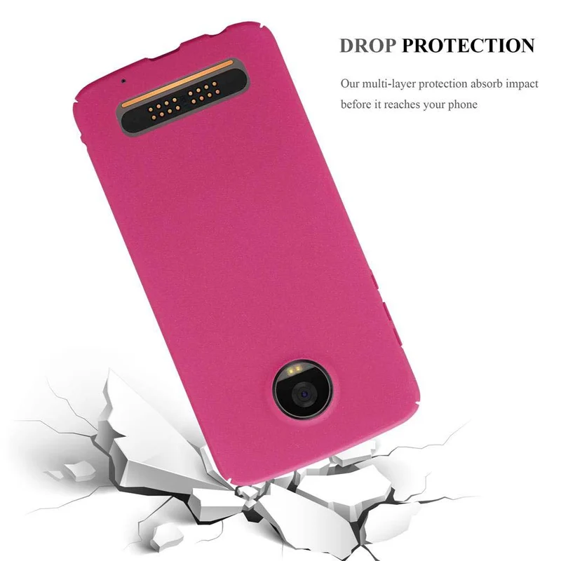 Cadorabo Hülle kompatibel mit Motorola MOTO Z2 PLAY / Z2 FORCE Hard Case Schutzhülle in Frosted Optik gegen Kratzer und Stöße