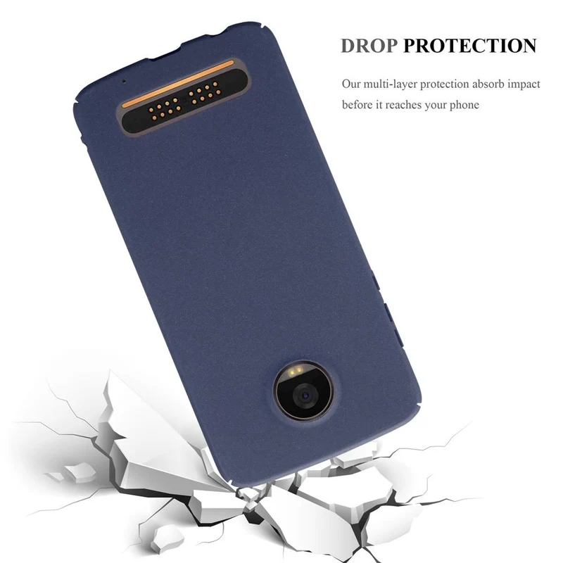 Cadorabo Hülle kompatibel mit Motorola MOTO Z2 PLAY / Z2 FORCE Hard Case Schutzhülle in Frosted Optik gegen Kratzer und Stöße