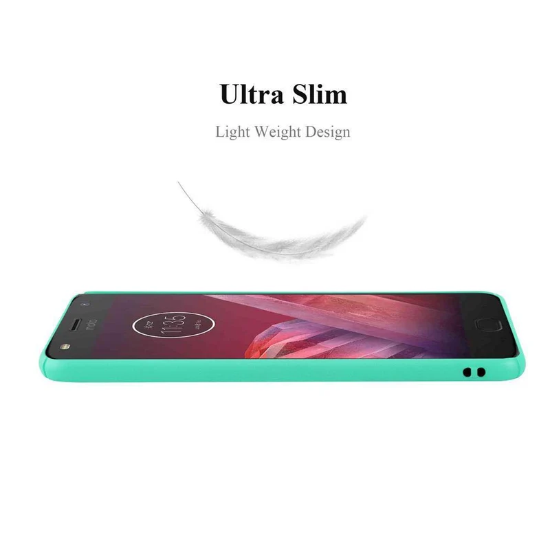Cadorabo Hülle kompatibel mit Motorola MOTO Z2 PLAY / Z2 FORCE Hard Case Schutzhülle in Frosted Optik gegen Kratzer und Stöße