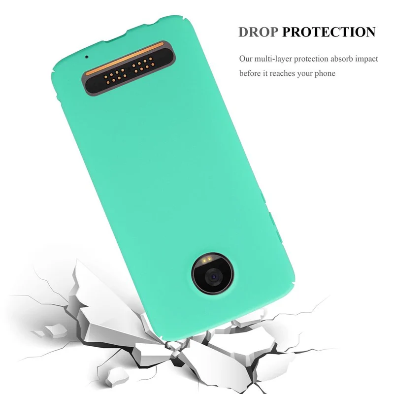Cadorabo Hülle kompatibel mit Motorola MOTO Z2 PLAY / Z2 FORCE Hard Case Schutzhülle in Frosted Optik gegen Kratzer und Stöße