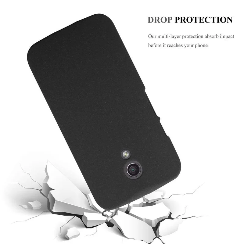 Cadorabo Hülle kompatibel mit Motorola MOTO Z2 Hard Case Schutzhülle in Frosted Optik gegen Kratzer und Stöße