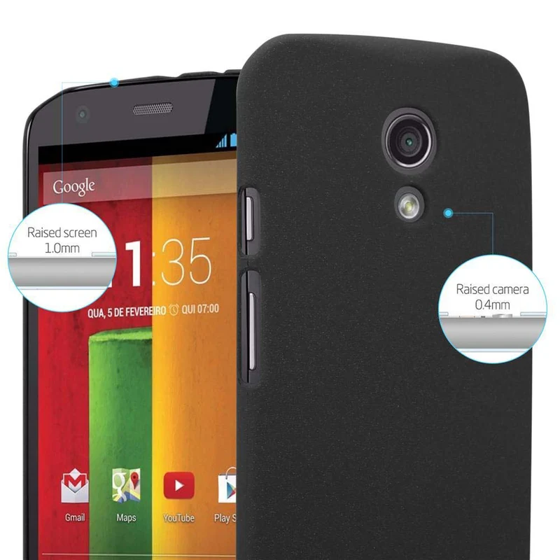 Cadorabo Hülle kompatibel mit Motorola MOTO Z2 Hard Case Schutzhülle in Frosted Optik gegen Kratzer und Stöße