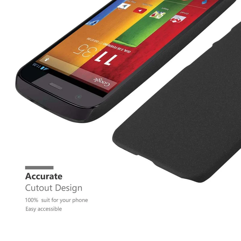 Cadorabo Hülle kompatibel mit Motorola MOTO Z2 Hard Case Schutzhülle in Frosted Optik gegen Kratzer und Stöße