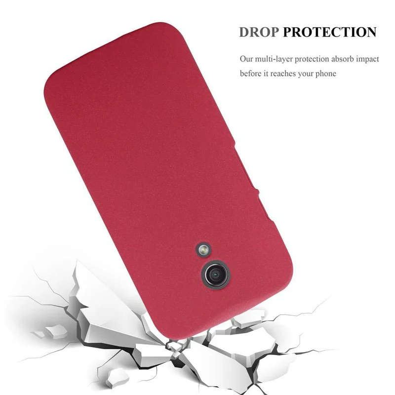 Cadorabo Hülle kompatibel mit Motorola MOTO Z2 Hard Case Schutzhülle in Frosted Optik gegen Kratzer und Stöße