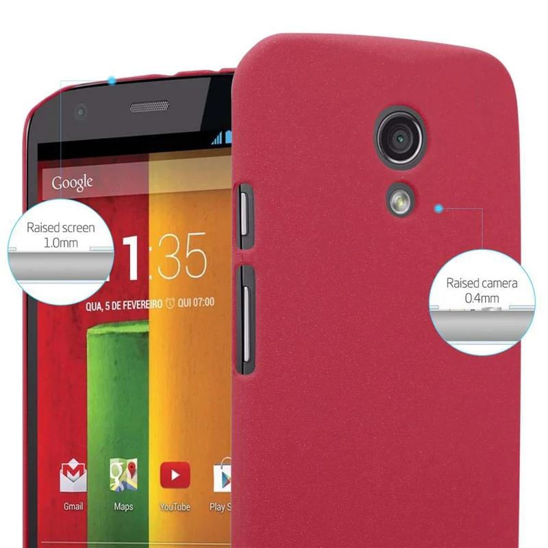 Cadorabo Hülle kompatibel mit Motorola MOTO Z2 Hard Case Schutzhülle in Frosted Optik gegen Kratzer und Stöße