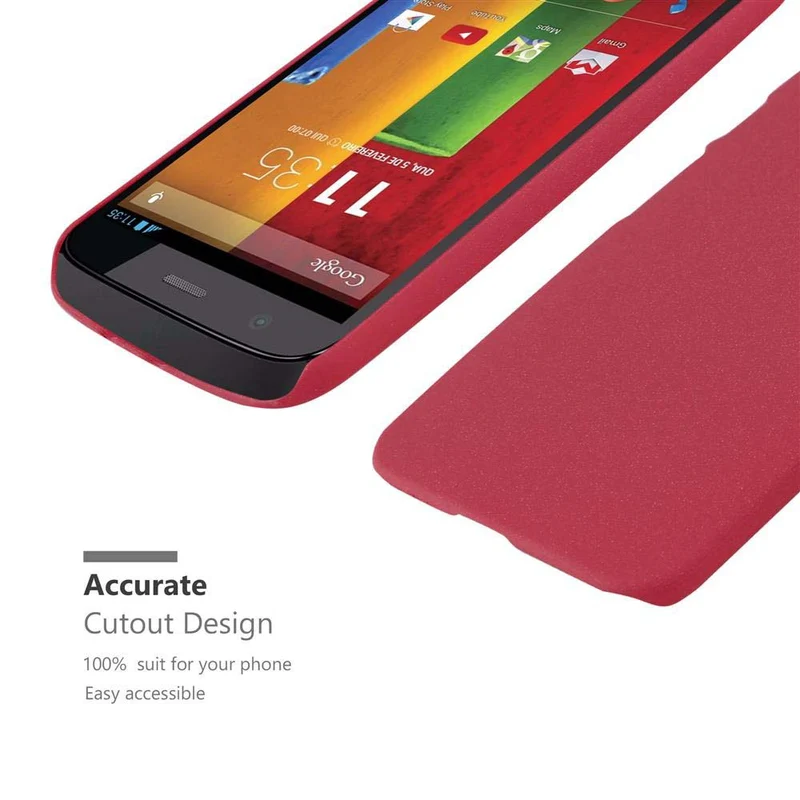 Cadorabo Hülle kompatibel mit Motorola MOTO Z2 Hard Case Schutzhülle in Frosted Optik gegen Kratzer und Stöße