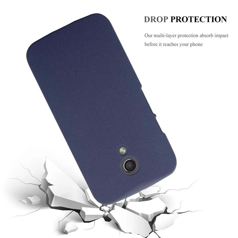 Cadorabo Hülle kompatibel mit Motorola MOTO Z2 Hard Case Schutzhülle in Frosted Optik gegen Kratzer und Stöße