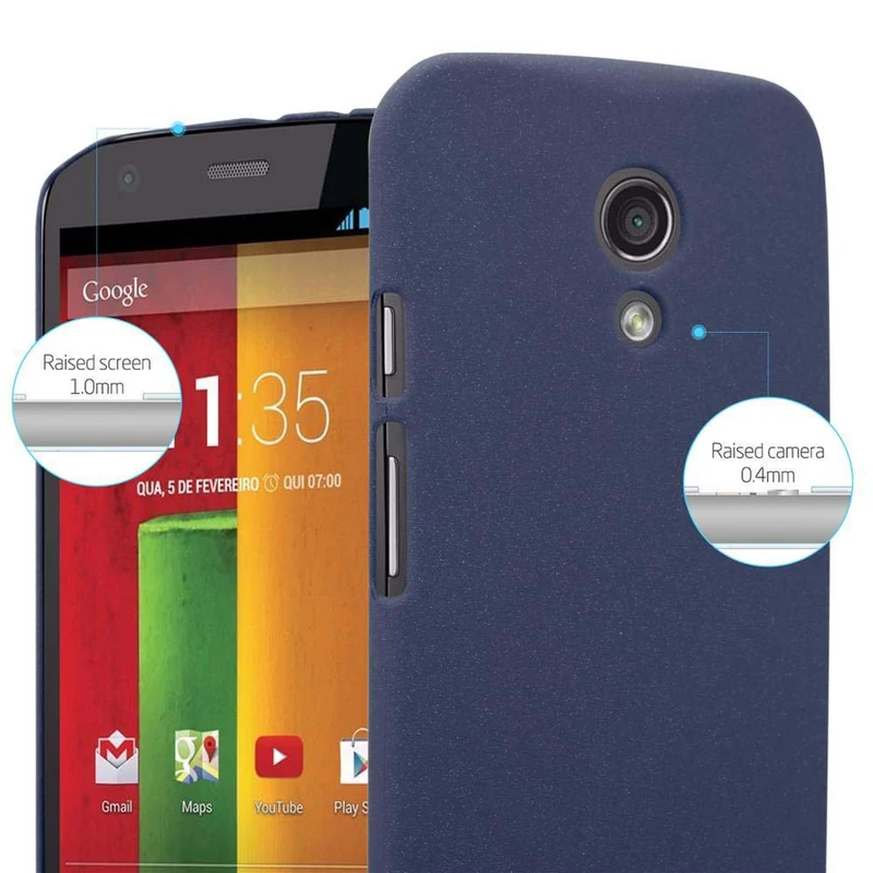 Cadorabo Hülle kompatibel mit Motorola MOTO Z2 Hard Case Schutzhülle in Frosted Optik gegen Kratzer und Stöße