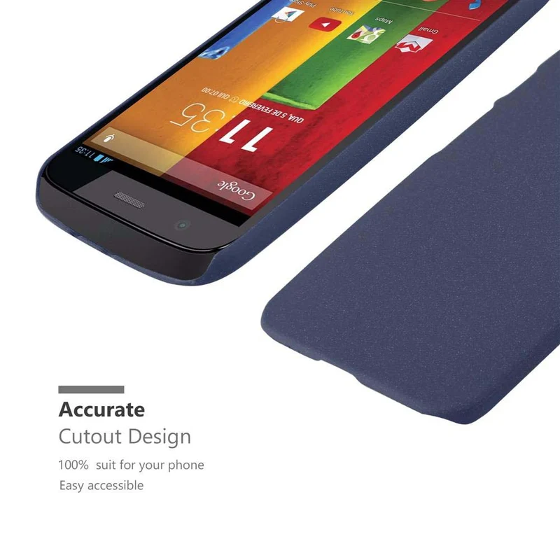 Cadorabo Hülle kompatibel mit Motorola MOTO Z2 Hard Case Schutzhülle in Frosted Optik gegen Kratzer und Stöße