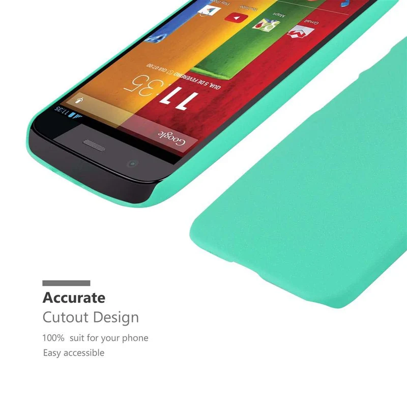 Cadorabo Hülle kompatibel mit Motorola MOTO Z2 Hard Case Schutzhülle in Frosted Optik gegen Kratzer und Stöße