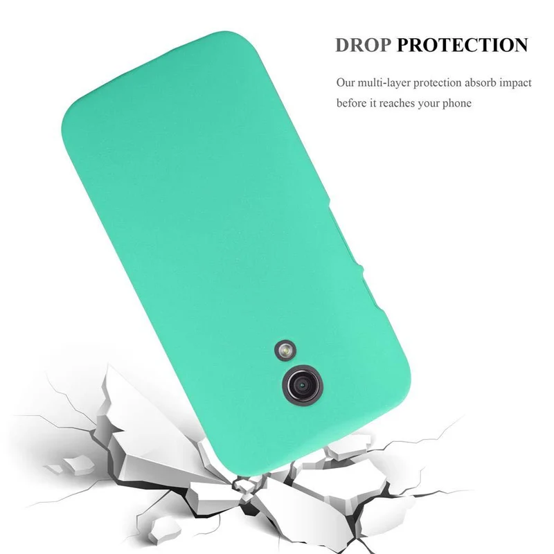 Cadorabo Hülle kompatibel mit Motorola MOTO Z2 Hard Case Schutzhülle in Frosted Optik gegen Kratzer und Stöße