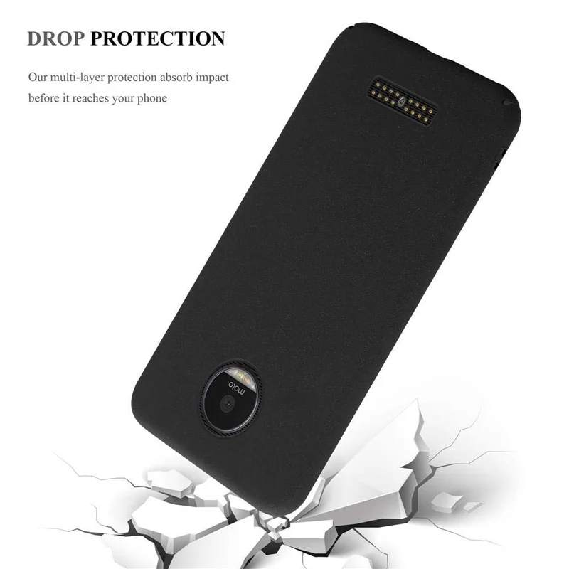 Cadorabo Hülle kompatibel mit Motorola MOTO Z Hard Case Schutzhülle in Frosted Optik gegen Kratzer und Stöße