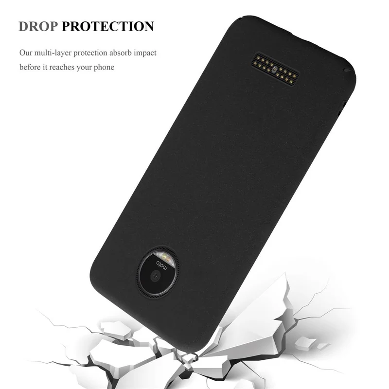 Cadorabo Hülle kompatibel mit Motorola MOTO Z Hard Case Schutzhülle in Frosted Optik gegen Kratzer und Stöße