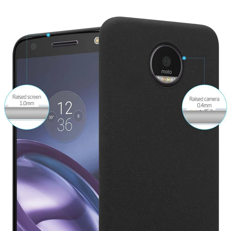 Cadorabo Hülle kompatibel mit Motorola MOTO Z Hard Case Schutzhülle in Frosted Optik gegen Kratzer und Stöße