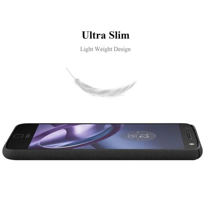 Cadorabo Hülle kompatibel mit Motorola MOTO Z Hard Case Schutzhülle in Frosted Optik gegen Kratzer und Stöße
