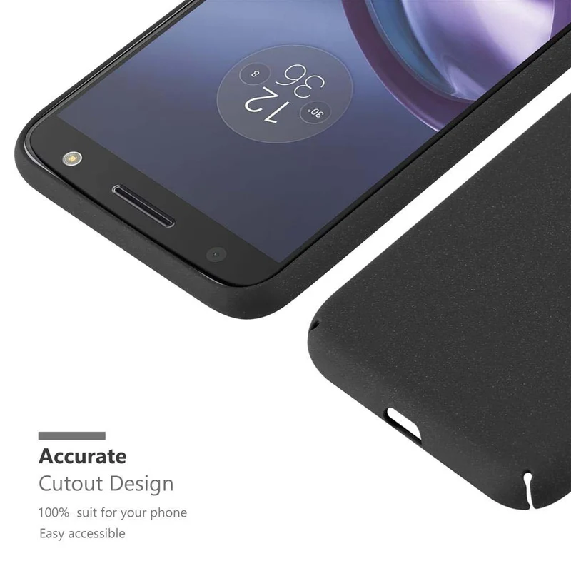 Cadorabo Hülle kompatibel mit Motorola MOTO Z Hard Case Schutzhülle in Frosted Optik gegen Kratzer und Stöße