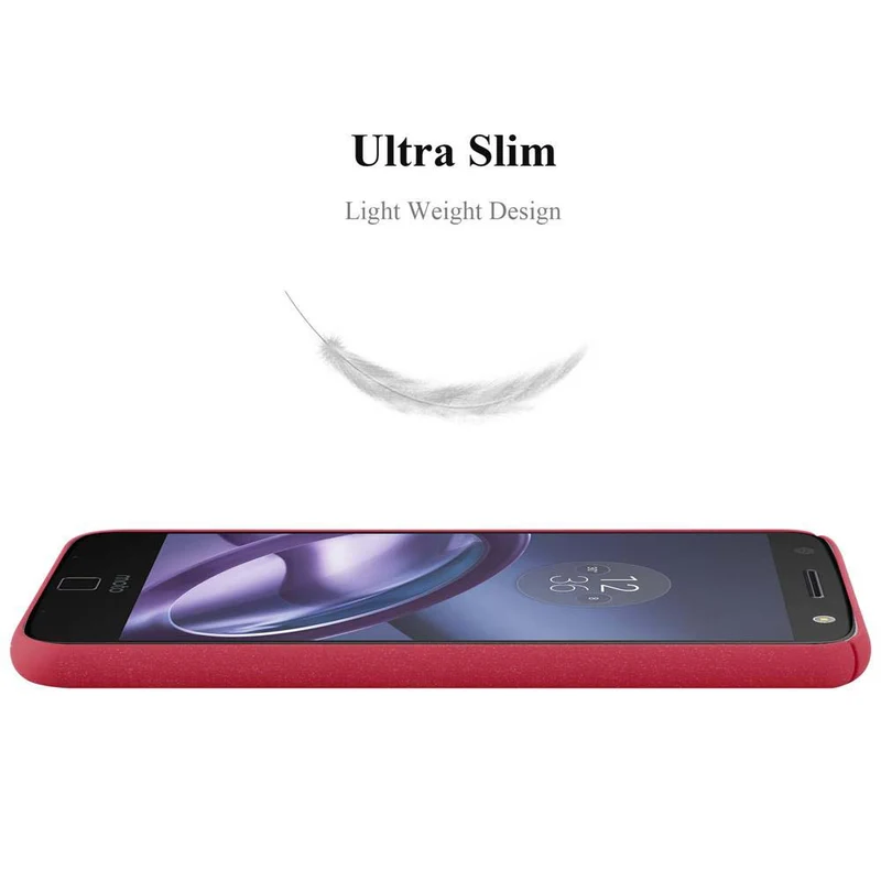 Cadorabo Hülle kompatibel mit Motorola MOTO Z Hard Case Schutzhülle in Frosted Optik gegen Kratzer und Stöße