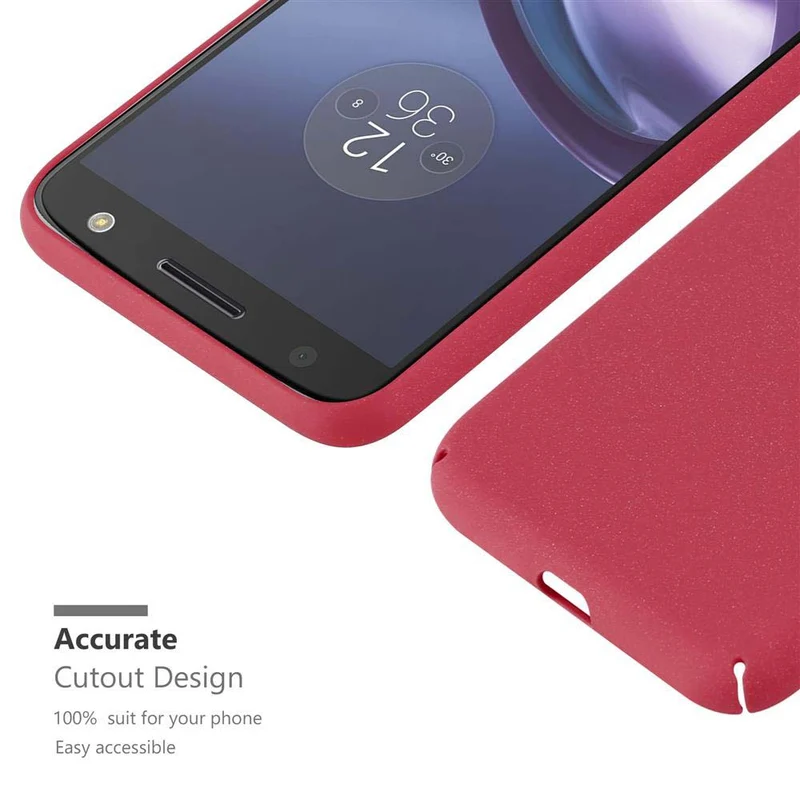 Cadorabo Hülle kompatibel mit Motorola MOTO Z Hard Case Schutzhülle in Frosted Optik gegen Kratzer und Stöße