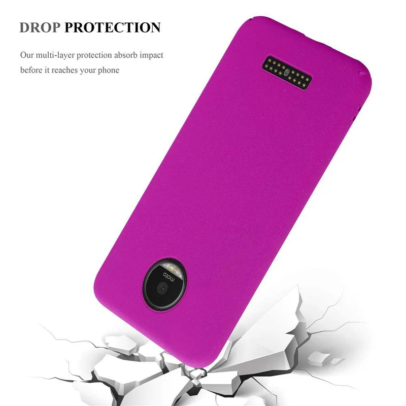 Cadorabo Hülle kompatibel mit Motorola MOTO Z Hard Case Schutzhülle in Frosted Optik gegen Kratzer und Stöße
