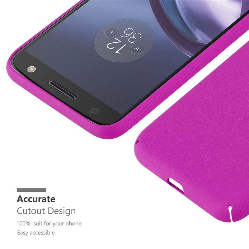 Cadorabo Hülle kompatibel mit Motorola MOTO Z Hard Case Schutzhülle in Frosted Optik gegen Kratzer und Stöße