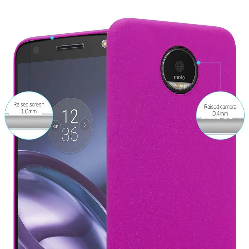 Cadorabo Hülle kompatibel mit Motorola MOTO Z Hard Case Schutzhülle in Frosted Optik gegen Kratzer und Stöße