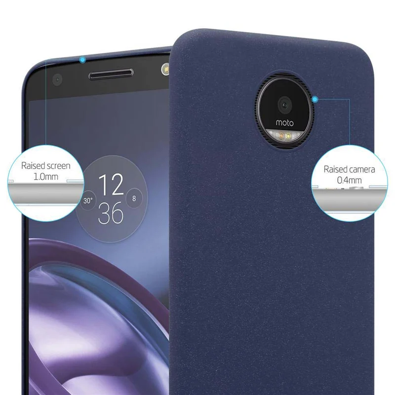Cadorabo Hülle kompatibel mit Motorola MOTO Z Hard Case Schutzhülle in Frosted Optik gegen Kratzer und Stöße