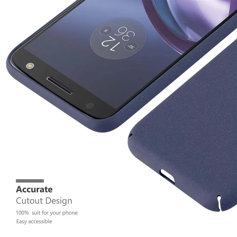 Cadorabo Hülle kompatibel mit Motorola MOTO Z Hard Case Schutzhülle in Frosted Optik gegen Kratzer und Stöße